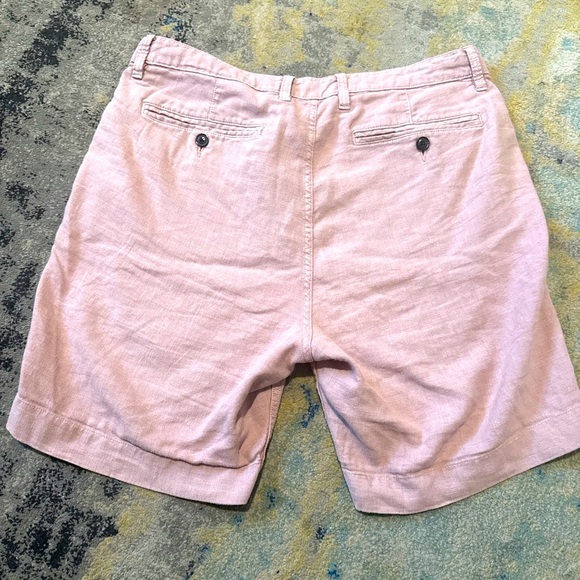 John Varvatos Star USA Linen Chino Shorts 34 – Lilac Stone Casual Summer - Picture 2 of 6